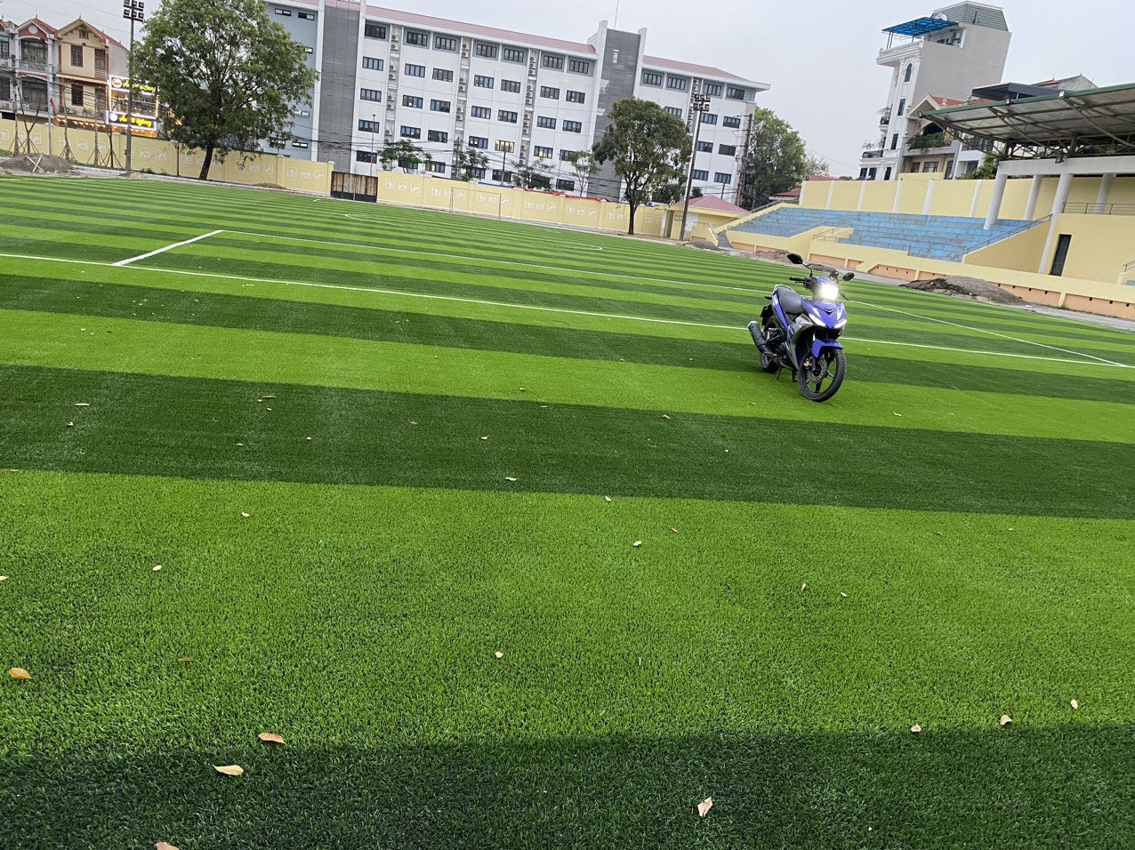 Cỏ nhân tạo dùng cho sân bóng có phần đế vô cùng bền bỉ Cỏ nhân tạo dùng cho sân bóng có phần đế vô cùng bền bỉ